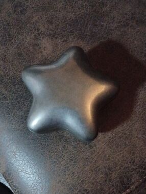 4/$30 Metallic Gray Star-Shaped Decorative Accent Trinket Box